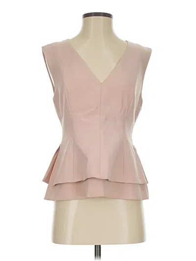 Pre-owned Bcbgmaxazria Sleeveless Blouse In Tan