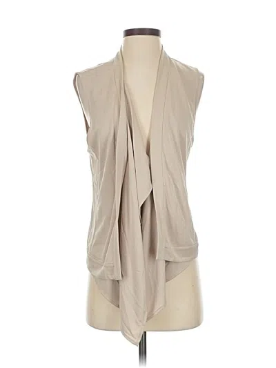Pre-owned Bcbgmaxazria Sleeveless Blouse In Tan