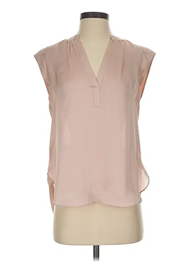 Pre-owned Bcbgmaxazria Sleeveless Blouse In Tan
