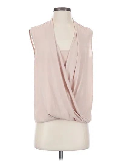 Pre-owned Bcbgmaxazria Sleeveless Blouse In Tan