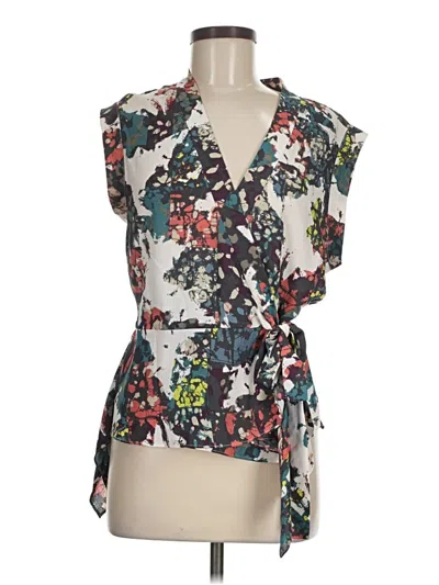 Pre-owned Bcbgmaxazria Sleeveless Blouse In White