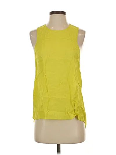 Pre-owned Bcbgmaxazria Sleeveless Blouse In Yellow