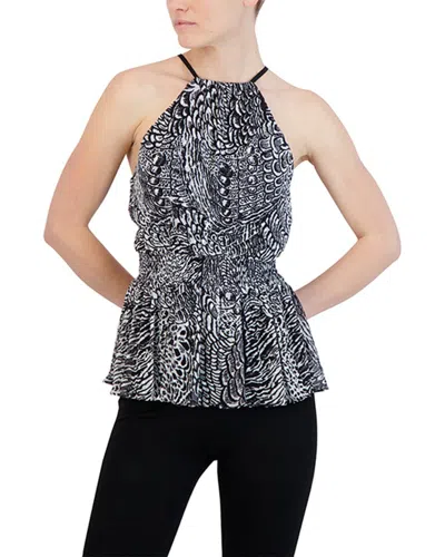 Bcbgmaxazria Peplum Top In Black