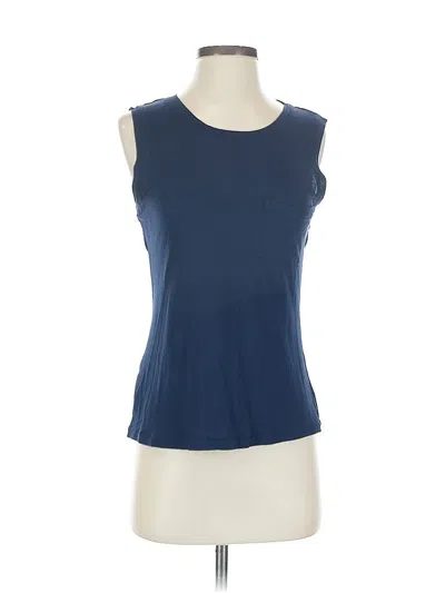 Pre-owned Bcbgmaxazria Sleeveless T-shirt In Blue