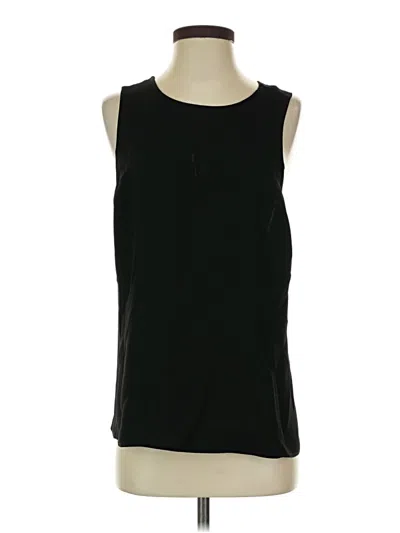 Pre-owned Bcbgmaxazria Sleeveless Top Black Boatneck Tops