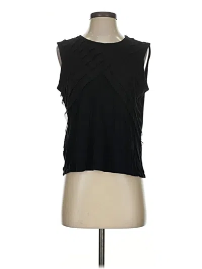 Pre-owned Bcbgmaxazria Sleeveless Top Black Cowl Neck Tops