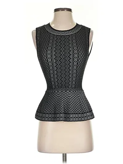 Pre-owned Bcbgmaxazria Sleeveless Top Black Halter Neckline Tops
