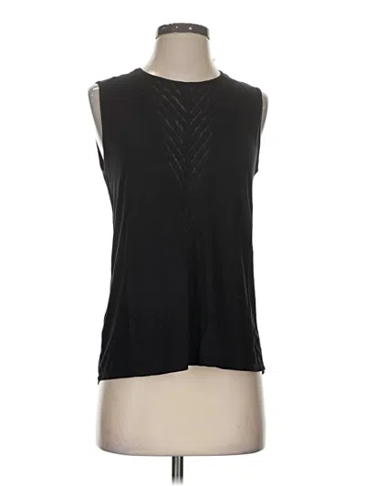 Pre-owned Bcbgmaxazria Sleeveless Top Black Halter Neckline Tops