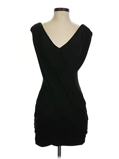 Pre-owned Bcbgmaxazria Sleeveless Top Black One Shoulder Neckline Tops