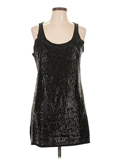 Pre-owned Bcbgmaxazria Sleeveless Top Black Scoop Neck Tops