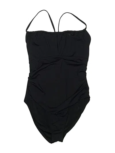 Pre-owned Bcbgmaxazria Sleeveless Top Black Strapless Neckline Tops