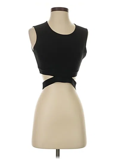 Pre-owned Bcbgmaxazria Sleeveless Top Black Strapless Neckline Tops