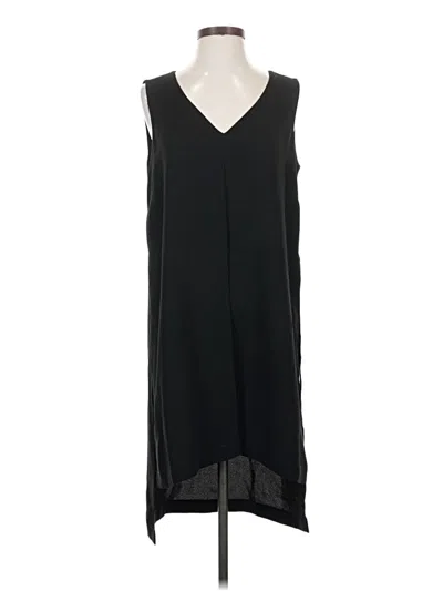 Pre-owned Bcbgmaxazria Sleeveless Top Black V Neck Tops