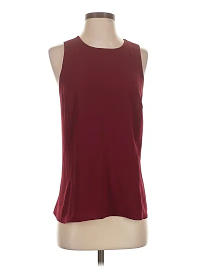 Pre-owned Bcbgmaxazria Sleeveless Top Burgundy Halter Neckline Tops