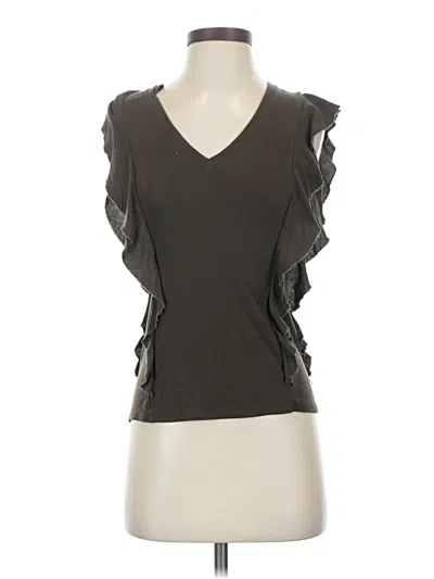Pre-owned Bcbgmaxazria Sleeveless Top Gray Sweetheart Neckline Tops