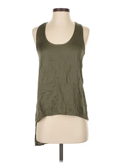Pre-owned Bcbgmaxazria Sleeveless Top Green Halter Neckline Tops