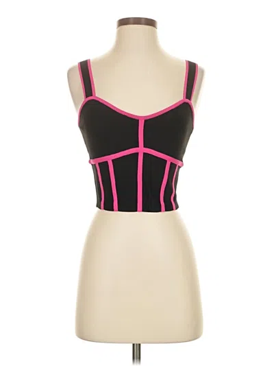 Bcbgmaxazria Sleeveless Top Pink Strapless Neckline Tops In Multi