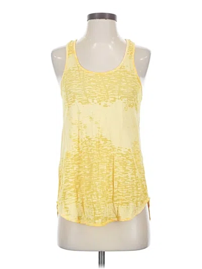 Pre-owned Bcbgmaxazria Sleeveless Top Yellow Halter Neckline Tops