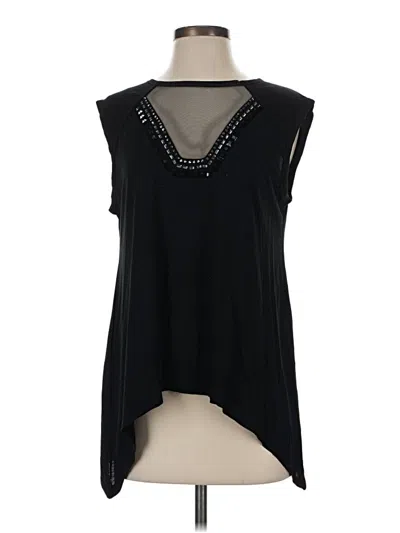 Pre-owned Bcbgmaxazria Sleeveless T-shirt In Black