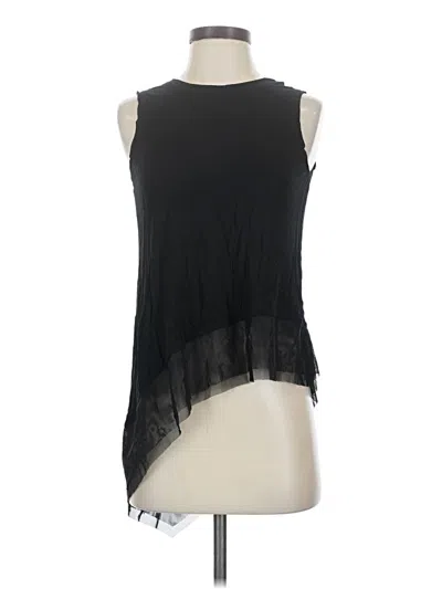 Pre-owned Bcbgmaxazria Sleeveless T-shirt In Black