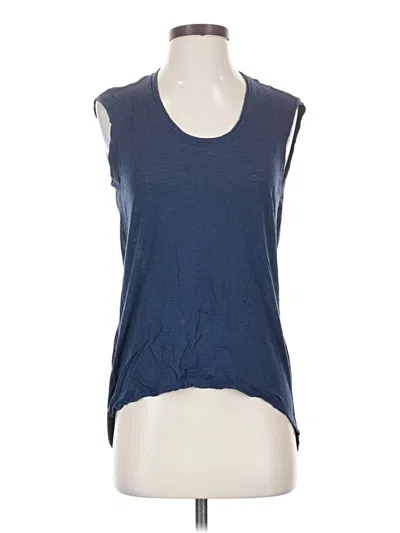 Pre-owned Bcbgmaxazria Sleeveless T-shirt In Blue