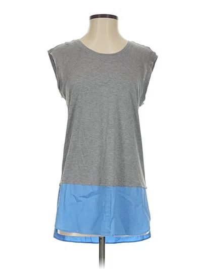 Pre-owned Bcbgmaxazria Sleeveless T-shirt In Gray