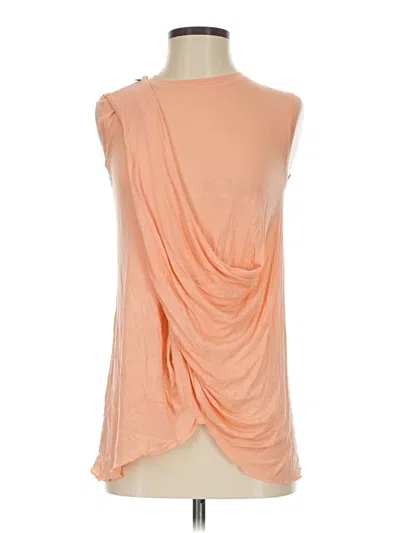 Pre-owned Bcbgmaxazria Sleeveless T-shirt In Orange