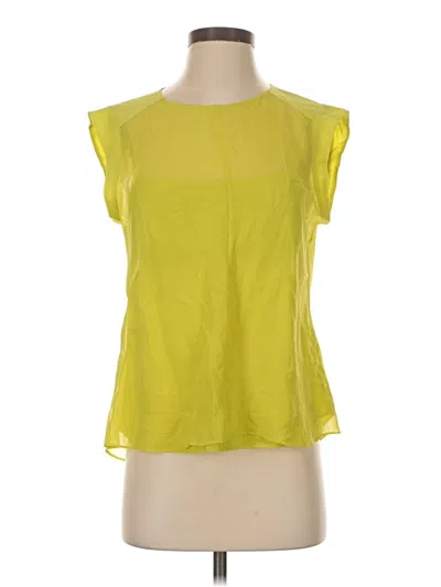 Pre-owned Bcbgmaxazria Sleeveless T-shirt In Yellow