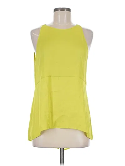 Pre-owned Bcbgmaxazria Sleeveless T-shirt In Yellow