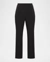 Bcbgmaxazria Slim Crepe Tux Pants In Black