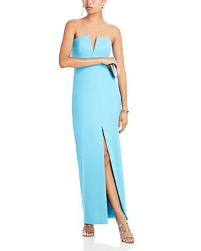 Bcbgmaxazria Strapless Crepe Gown - 100% Exclusive In Blue