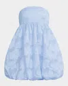 Bcbgmaxazria Strapless Fil Coupe Bubble Mini Dress