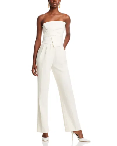 Bcbgmaxazria Strapless Jumpsuit In Gardenia