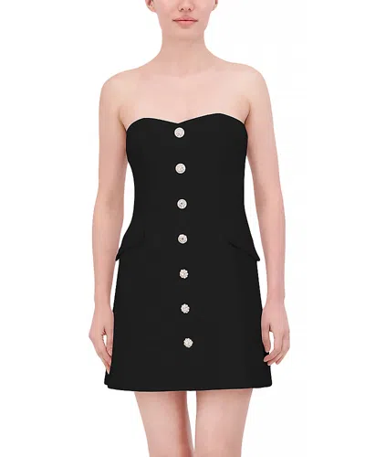 Bcbgmaxazria Strapless Mini Dress In Noir