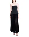 Bcbgmaxazria Strapless Peplum Gown