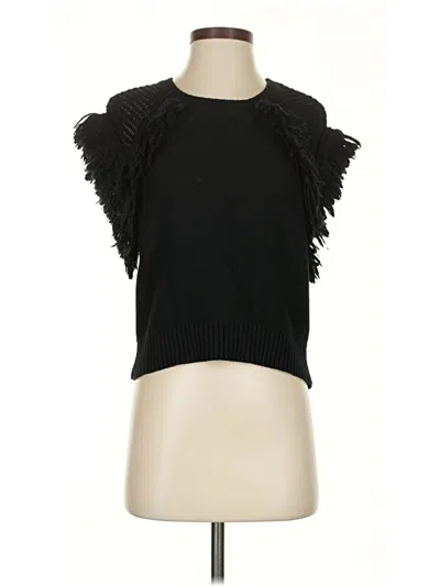 Pre-owned Bcbgmaxazria Sweater Vest In Black