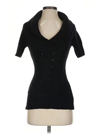 Pre-owned Bcbgmaxazria Sweater Vest In Black