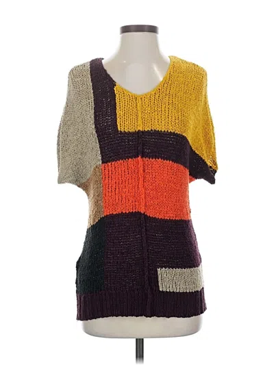 Pre-owned Bcbgmaxazria Sweater Vest In Orange