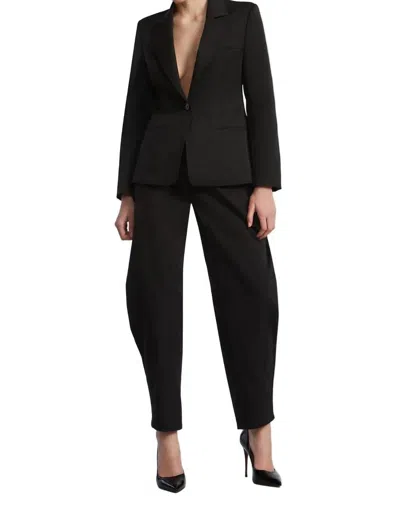 Bcbgmaxazria Taffeta Twill Puddle Pants In Black
