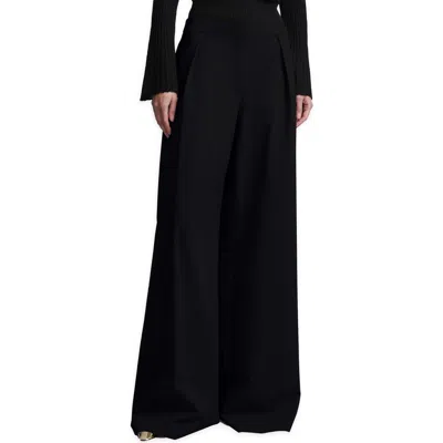 Bcbgmaxazria Tina Wide Leg Pleated Pants In Black