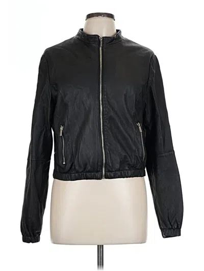 Pre-owned Bcbgmaxazria Track Jacket In Black