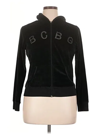 Pre-owned Bcbgmaxazria Track Jacket In Black