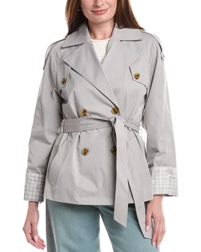 Bcbgmaxazria Trench Coat In Gray