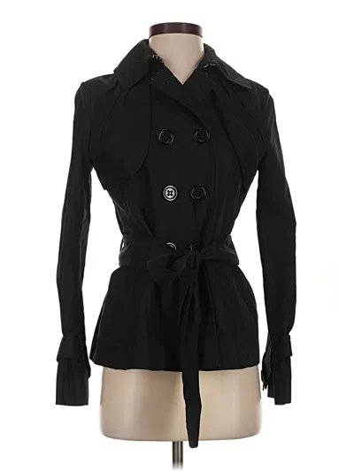 Pre-owned Bcbgmaxazria Trenchcoat In Black