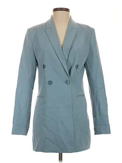 Pre-owned Bcbgmaxazria Trenchcoat In Blue
