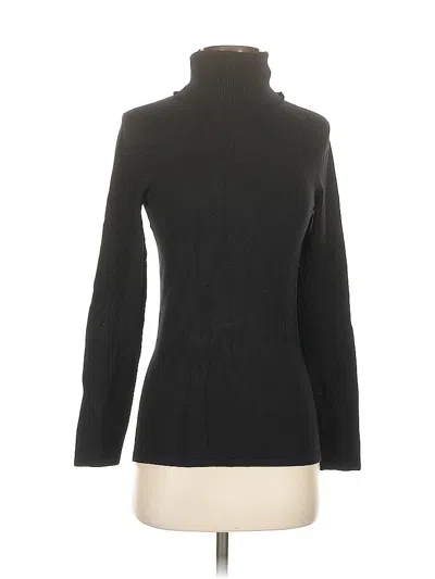 Pre-owned Bcbgmaxazria Turtleneck Sweater In Black