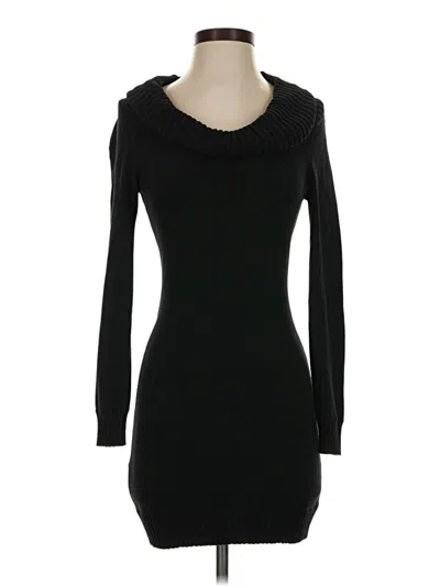 Pre-owned Bcbgmaxazria Turtleneck Sweater In Black
