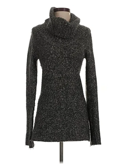 Pre-owned Bcbgmaxazria Turtleneck Sweater In Black