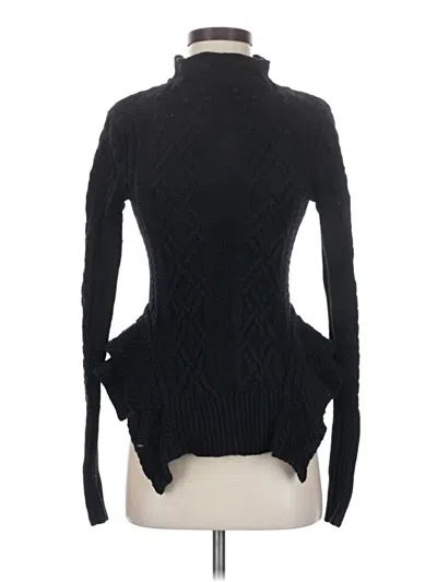 Pre-owned Bcbgmaxazria Turtleneck Sweater In Black