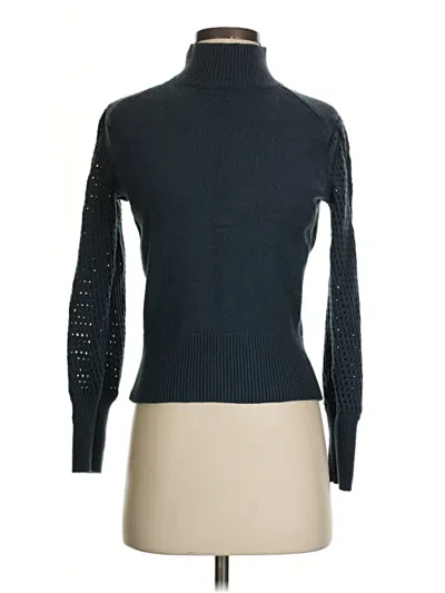 Pre-owned Bcbgmaxazria Turtleneck Sweater In Blue